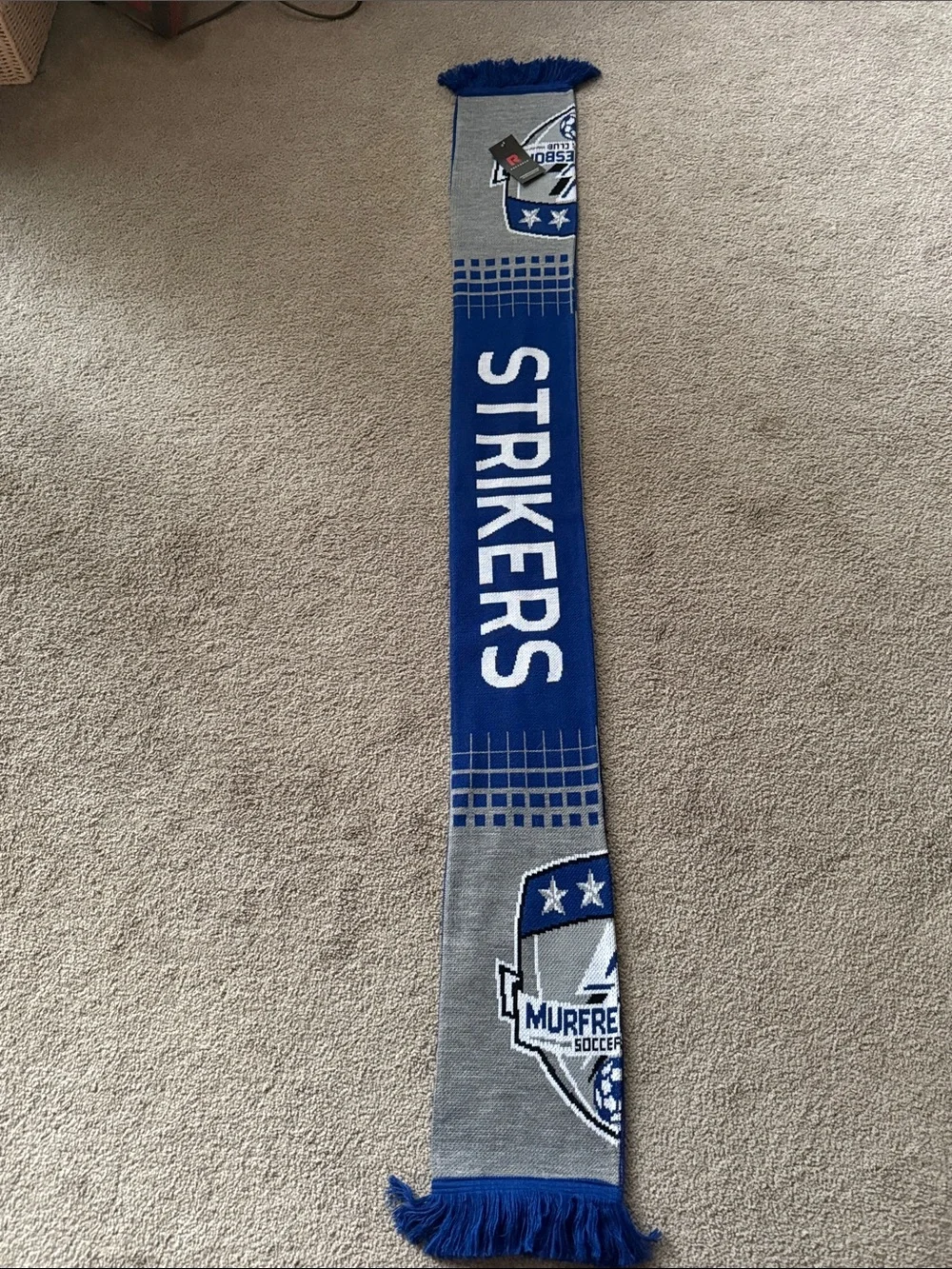 Murfreesboro Strikers Soccer Club  Fan Stadium Scarf!
